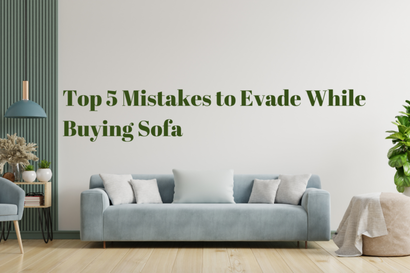 Top 5 Mistakes to Evade While Buying Sofa